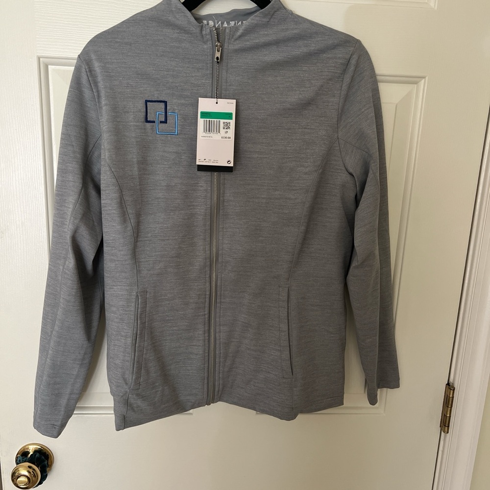Nike Gray Full-Zip Yoga Jacket